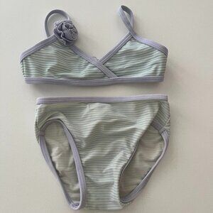 Gap Baby  - light green and lilac 2 pc Swimsuit 18-24 mo